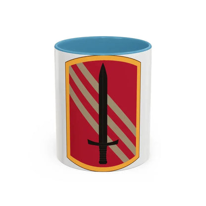 113 Sustainment Brigade (U.S. Army) Accent Coffee Mug 11oz Light Blue - Go Mug Yourself
