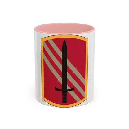 113 Sustainment Brigade (U.S. Army) Accent Coffee Mug 11oz Pink - Go Mug Yourself