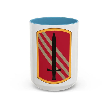 113 Sustainment Brigade (U.S. Army) Accent Coffee Mug 15oz Light Blue - Go Mug Yourself