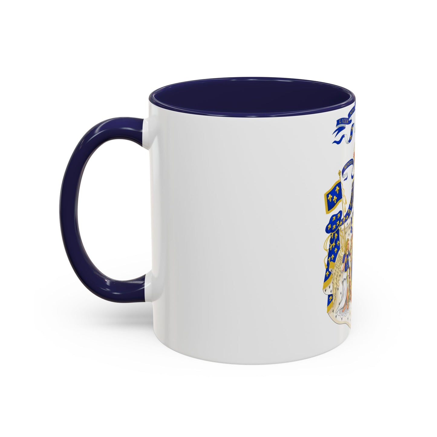 Grand Royal Coat of Arms of France - Accent Coffee Mug