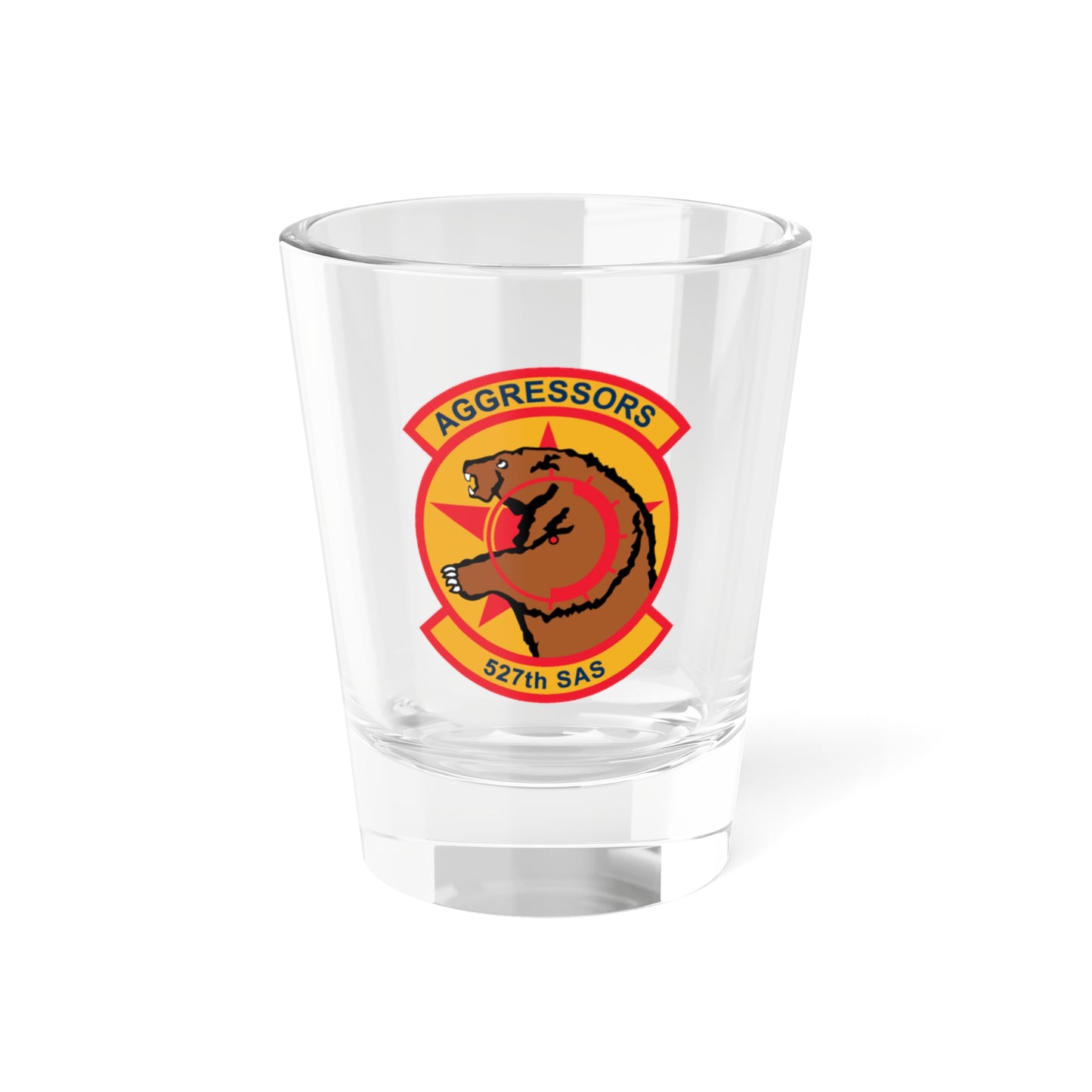 527TH SAS AGRESSORS (U.S. Air Force) Shot Glass 1.5oz