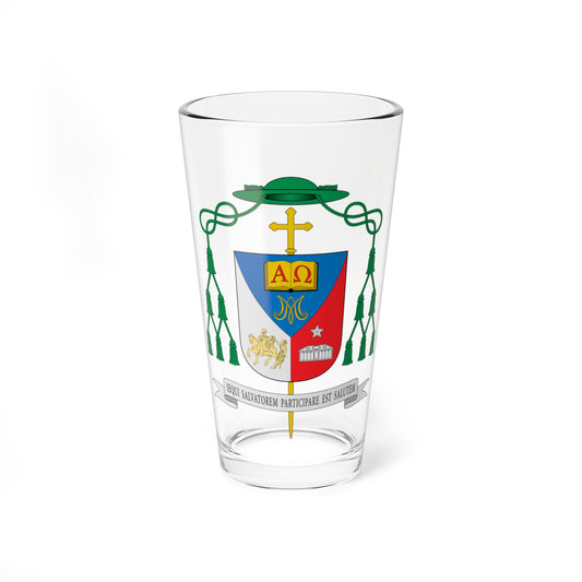 Escudo de Francisco José Prieto Fernández (Spain) (Coat of Arms) Pint Glass 16oz