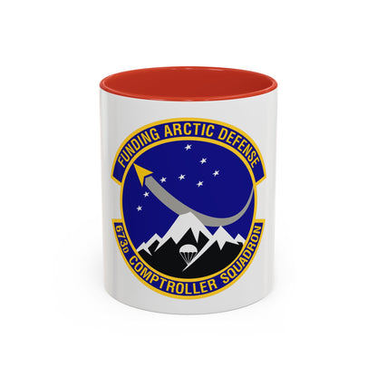 673d Comptroller Squadron (U.S. Air Force) Accent Coffee Mug