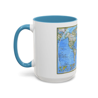 World Map (1981) (Map) Accent Coffee Mug