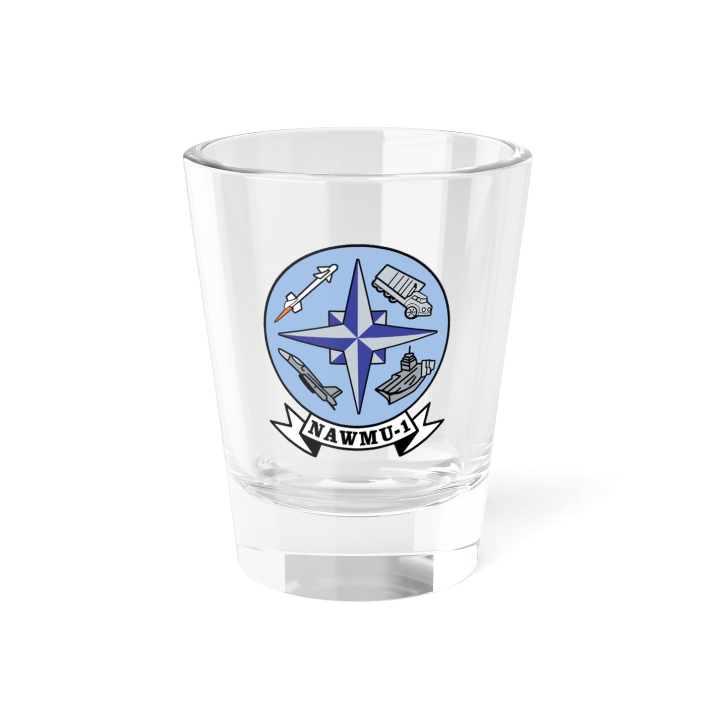 NAWMU 1 (U.S. Navy) Shot Glass 1.5oz