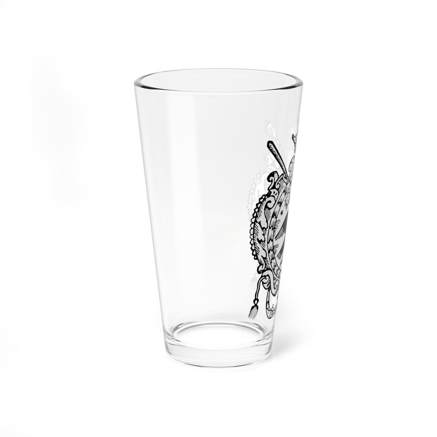 Coat of arms of Wallachia 1700 (Oman) (Coat of Arms) Pint Glass 16oz