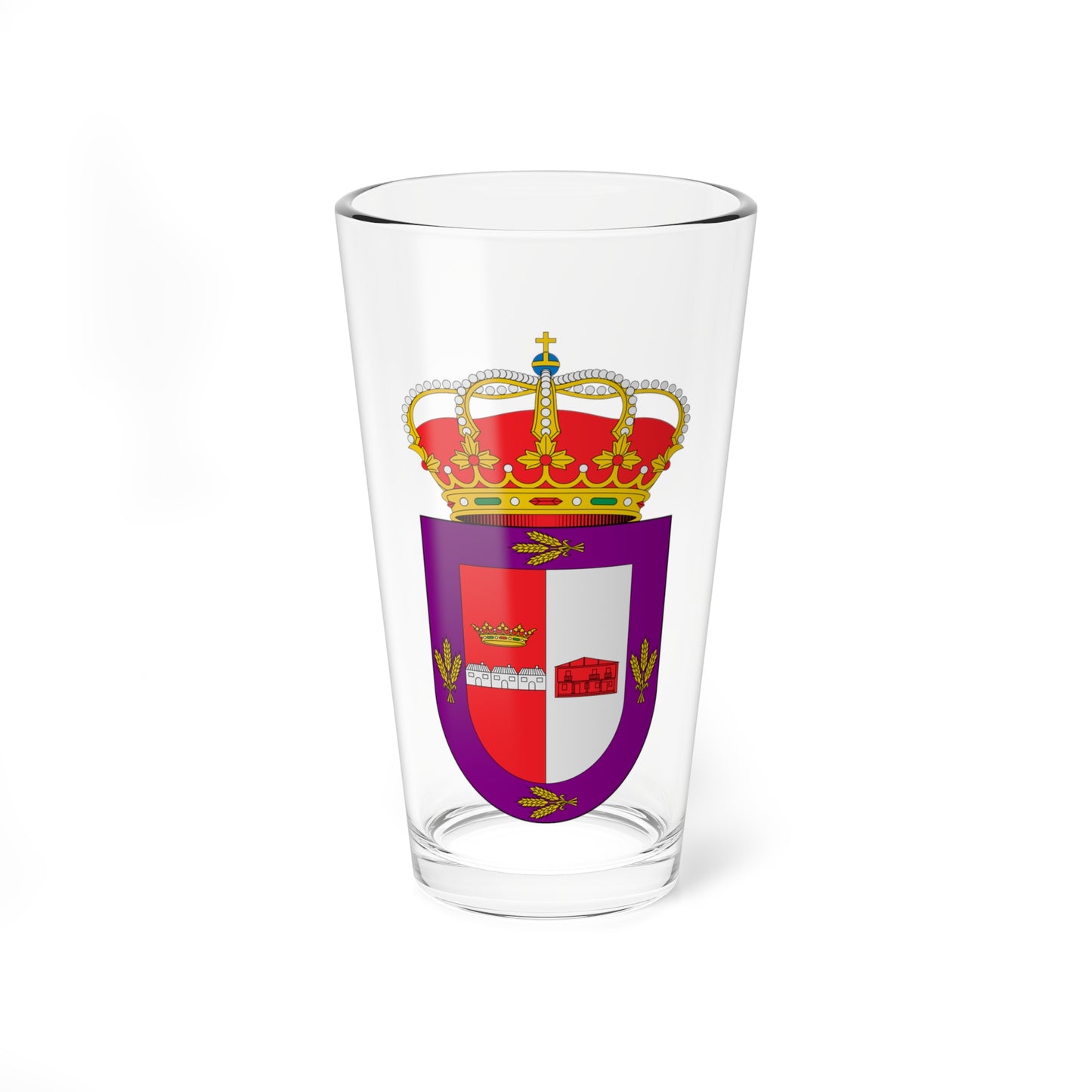 Escudo de Aldea Real Segovia (Spain) (Coat of Arms) Pint Glass 16oz