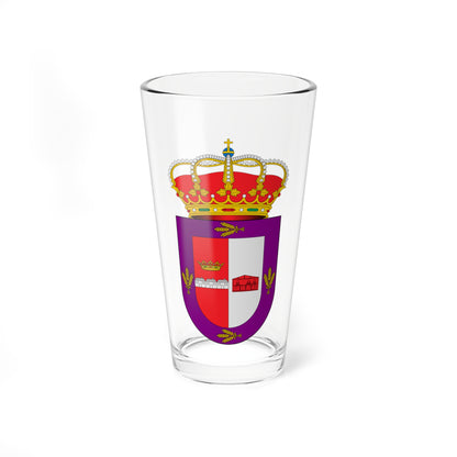 Escudo de Aldea Real Segovia (Spain) (Coat of Arms) Pint Glass 16oz