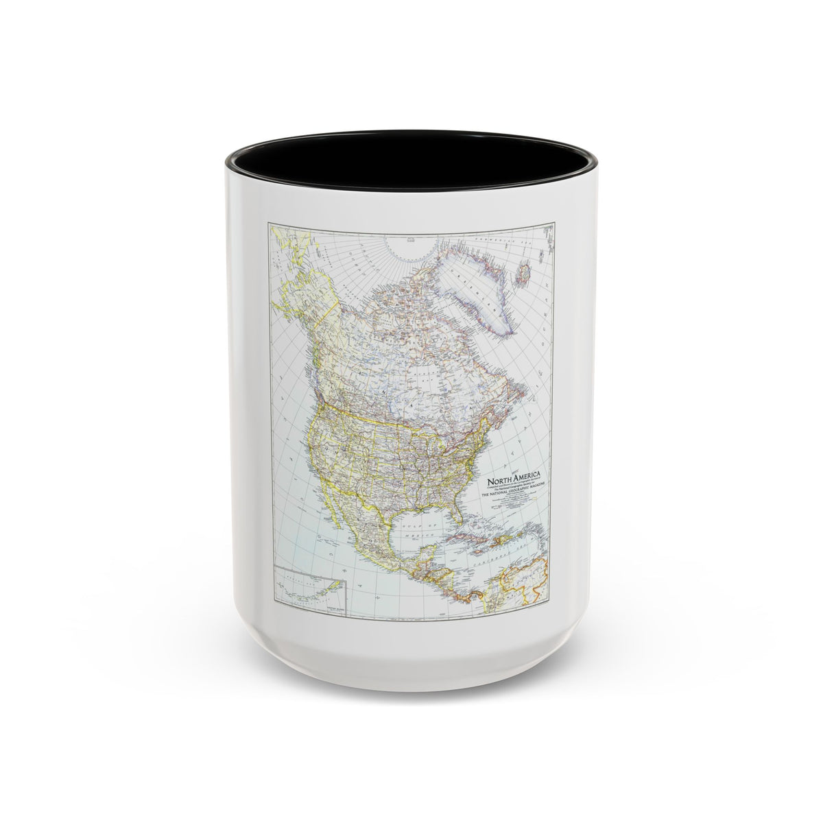 North America (1942) (Map) Accent Coffee Mug