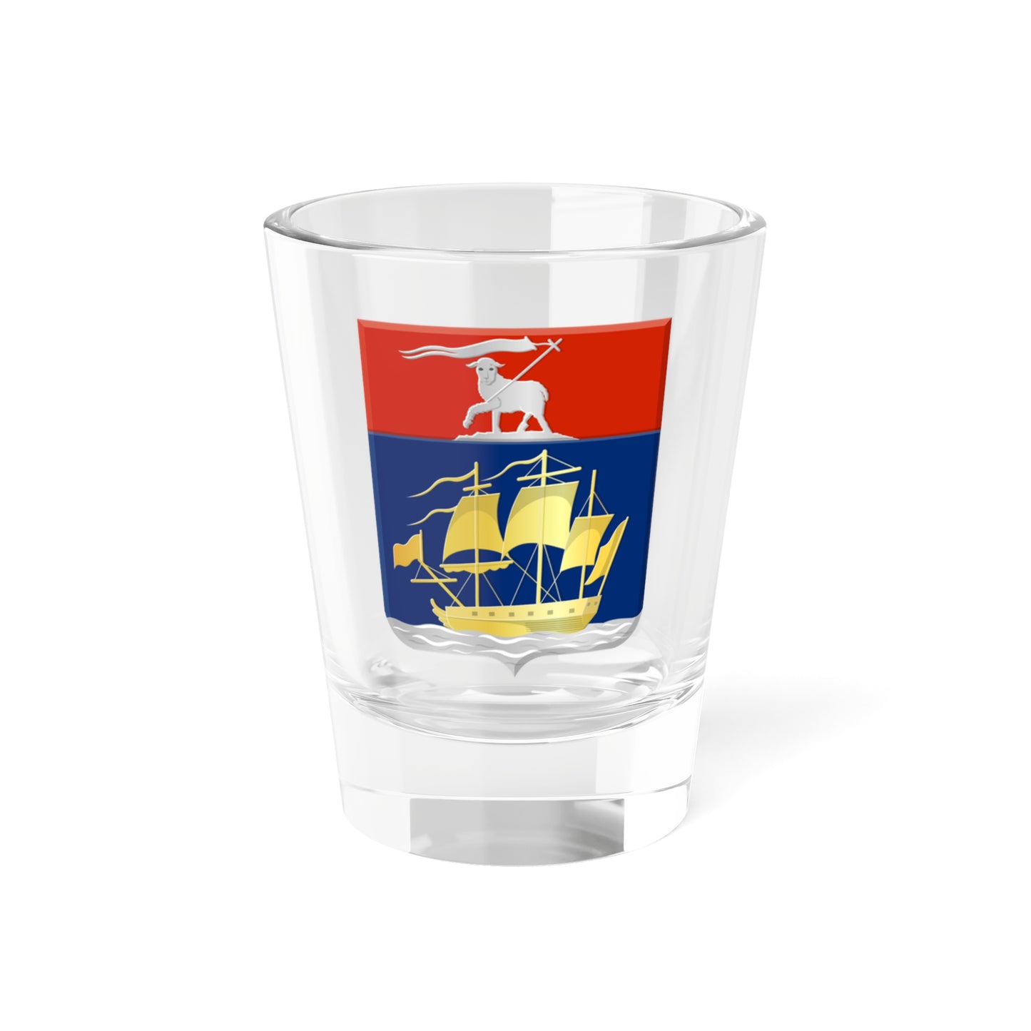 Hellevoetsluis wapen 1816 (Netherlands) (Coat of Arms) Shot Glass 1.5oz