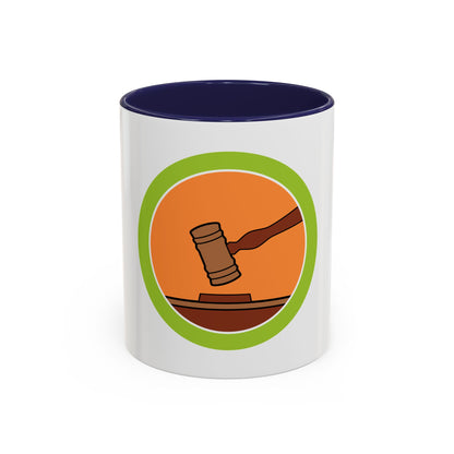 Public Speaking (Boy Scout Merit Badge) Accent Coffee Mug