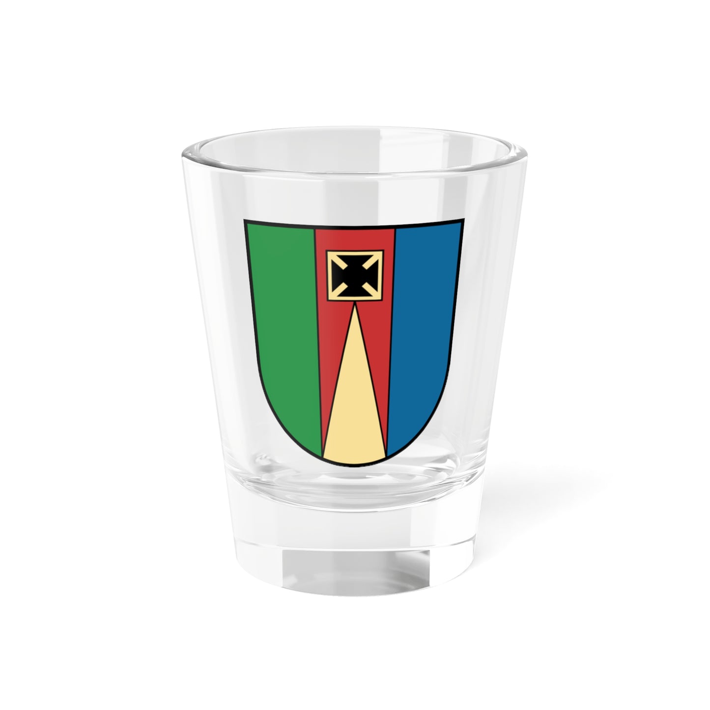 Kostopil Raion coat of arms lesser (Ukraine) (Coat of Arms) Shot Glass 1.5oz