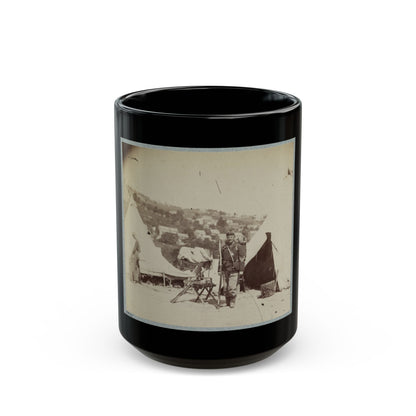 22d New York State Militia Near Harpers Ferry, Va., 1861 I.E.1862 028 (U.S. Civil War) Black Coffee Mug