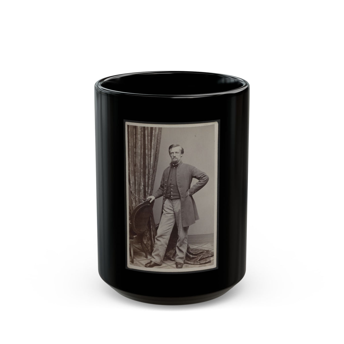 Unidentified Man (U.S. Civil War) Black Coffee Mug