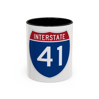 Interstate 41 (U.S. Highways) Accent Coffee Mug