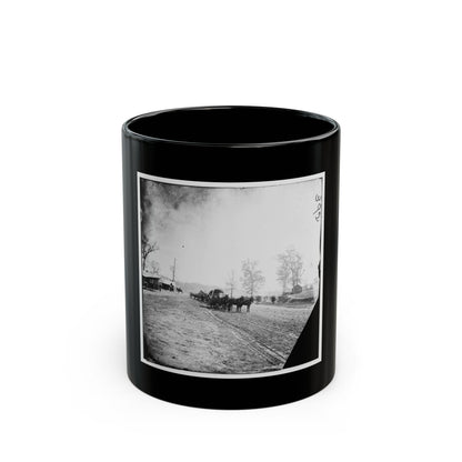 Big Black River Station, Miss. Wagons And Sheds (U.S. Civil War) Black Coffee Mug