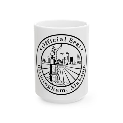 Seal of Birmingham Alabama - White Coffee Mug