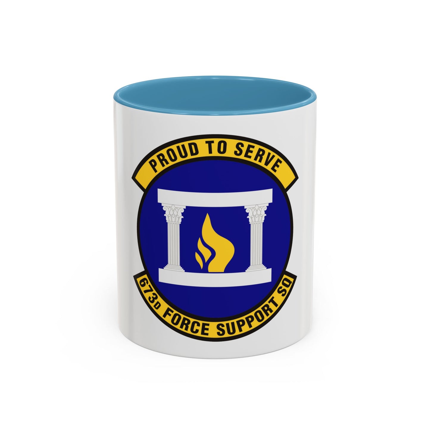 673d Force Support Squadron (U.S. Air Force) Accent Coffee Mug