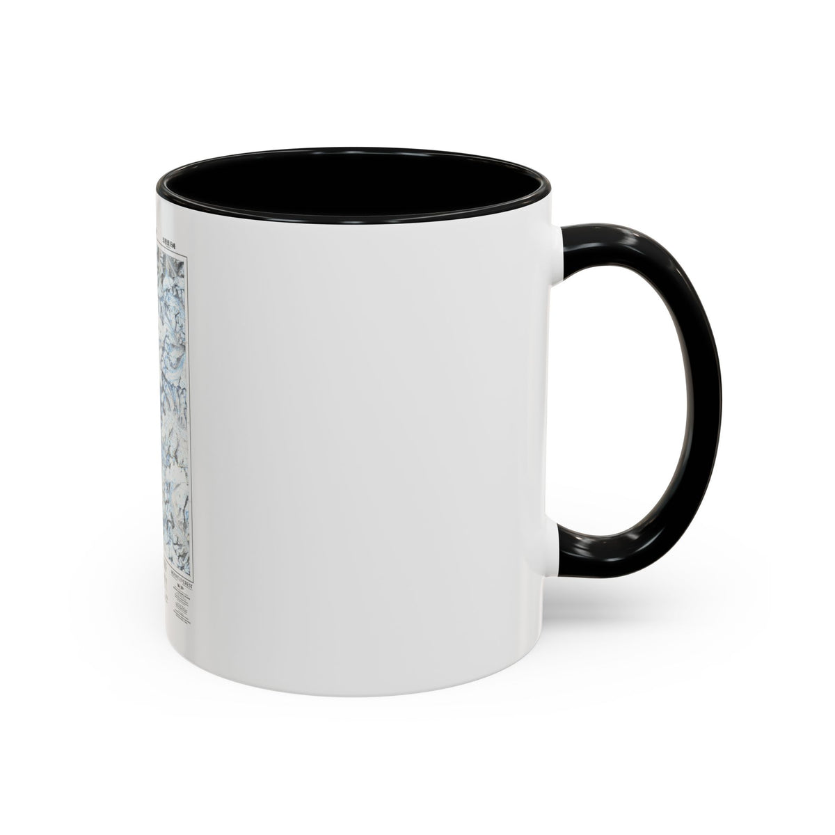 Mount Everest (1988) (Map) Accent Coffee Mug