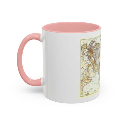 Asia and Adjacent Areas (1951) (Map) Accent Coffee Mug