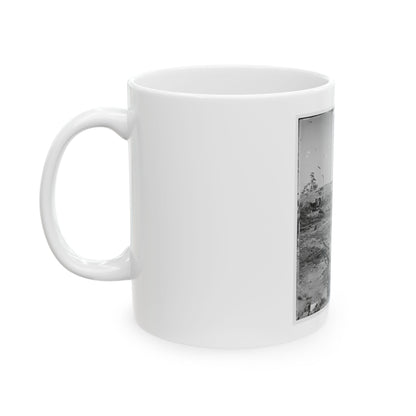 Atlanta, Georgia. Confederate Fortifications (Shown Is George N. Barnard, Photographer And His Dark Room) (U.S. Civil War) White Coffee Mug