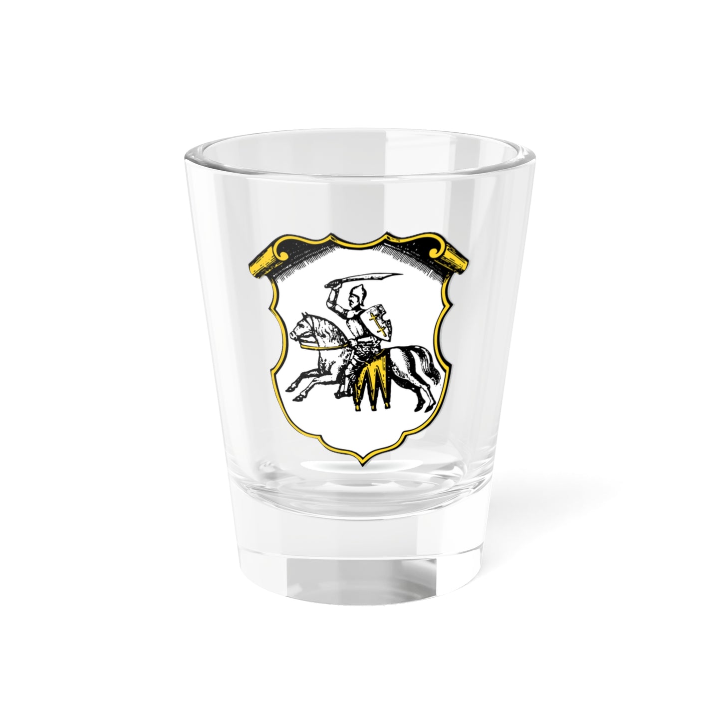 Herbarz Kaspra Niesieckiego Полоцкое (Belarus) (Coat of Arms) Shot Glass 1.5oz