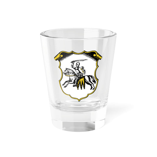 Herbarz Kaspra Niesieckiego Полоцкое (Belarus) (Coat of Arms) Shot Glass 1.5oz
