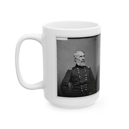 Portrait Of Maj. Gen. Edwin V. Sumner, Officer Of The Federal Army (U.S. Civil War) White Coffee Mug