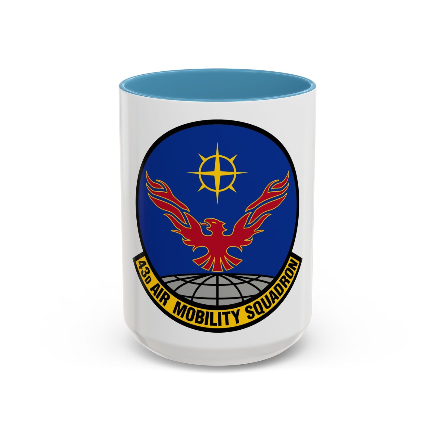 43 Air Mobility Squadron AMC (U.S. Air Force) Accent Coffee Mug