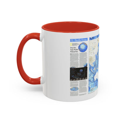 Pacific Ocean (1992) (Map) Accent Coffee Mug
