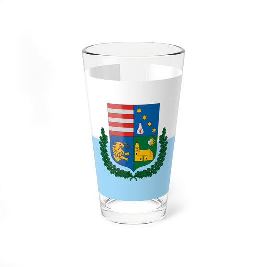Flag of Berhida (Hungary) Pint Glass 16oz