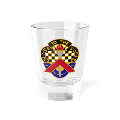 Verre à liqueur du 18e bataillon des services du personnel (armée américaine) 1,5 oz