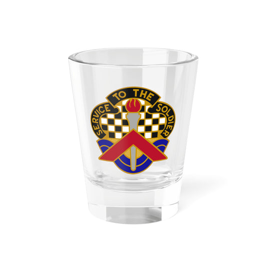 Verre à liqueur du 18e bataillon des services du personnel (armée américaine) 1,5 oz