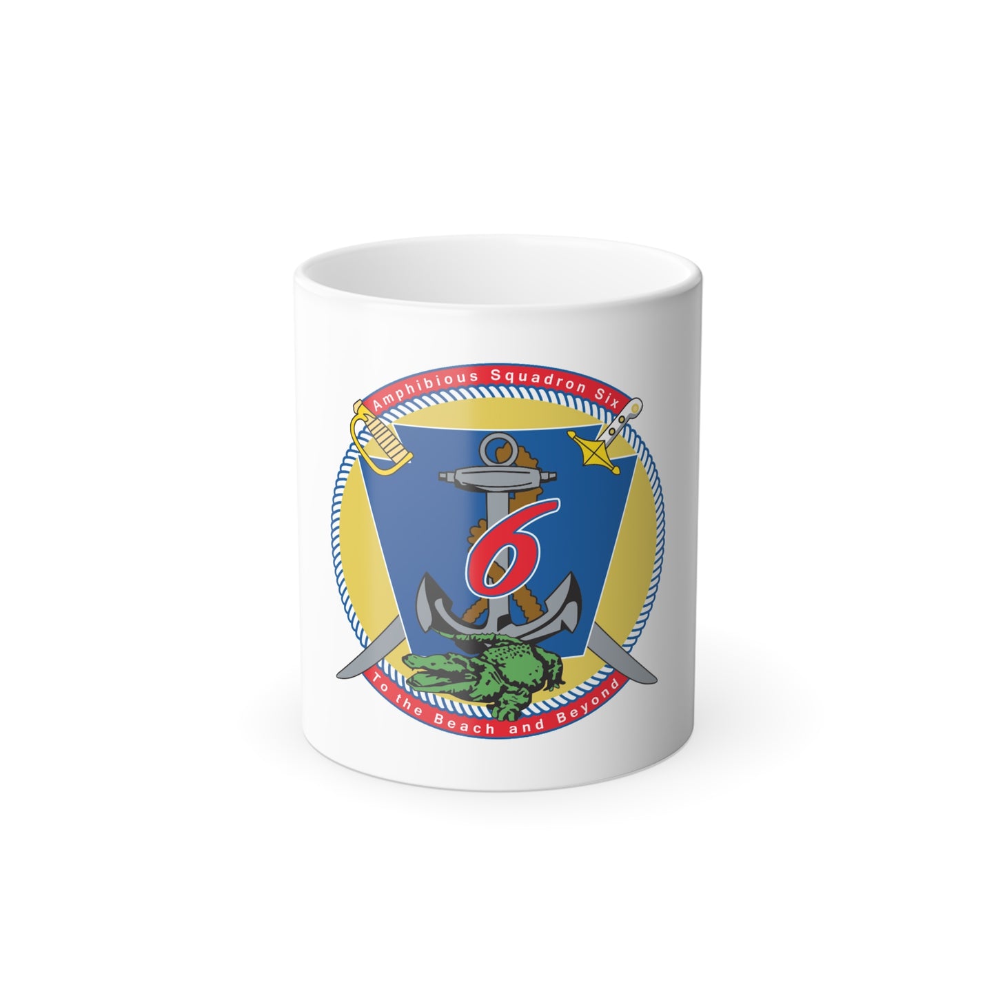 Amphibious Sq 6 (U.S. Navy) Color Changing Mug 11oz