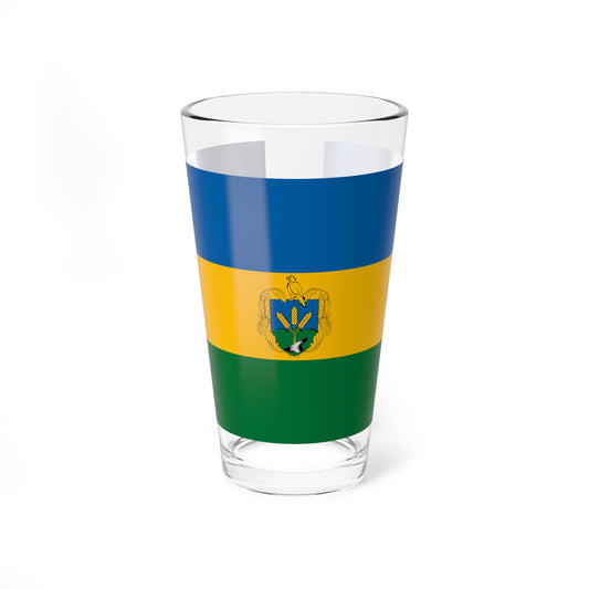 Flag of Piliscsaba variant (Hungary) Pint Glass 16oz