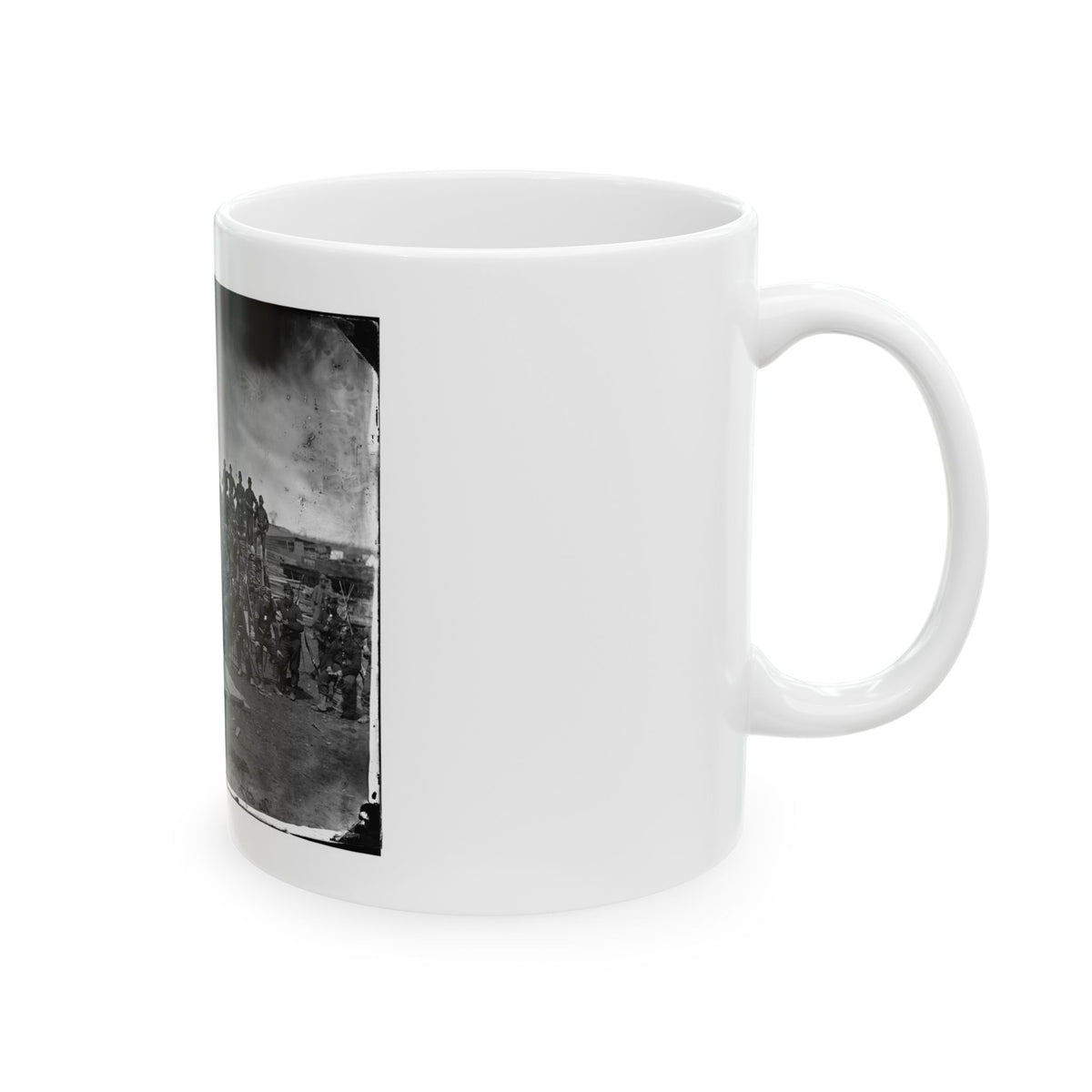 Manassas, Va. Men Of Co. C, 41st New York Infantry (U.S. Civil War) White Coffee Mug