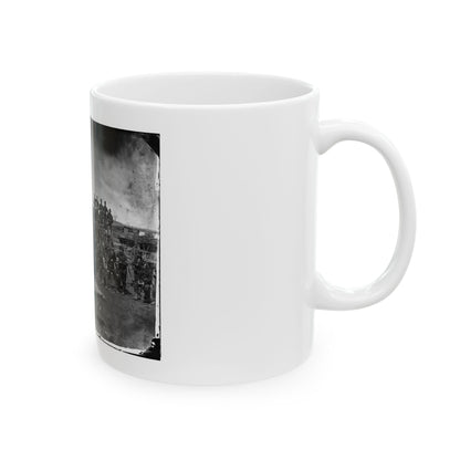 Manassas, Va. Men Of Co. C, 41st New York Infantry (U.S. Civil War) White Coffee Mug