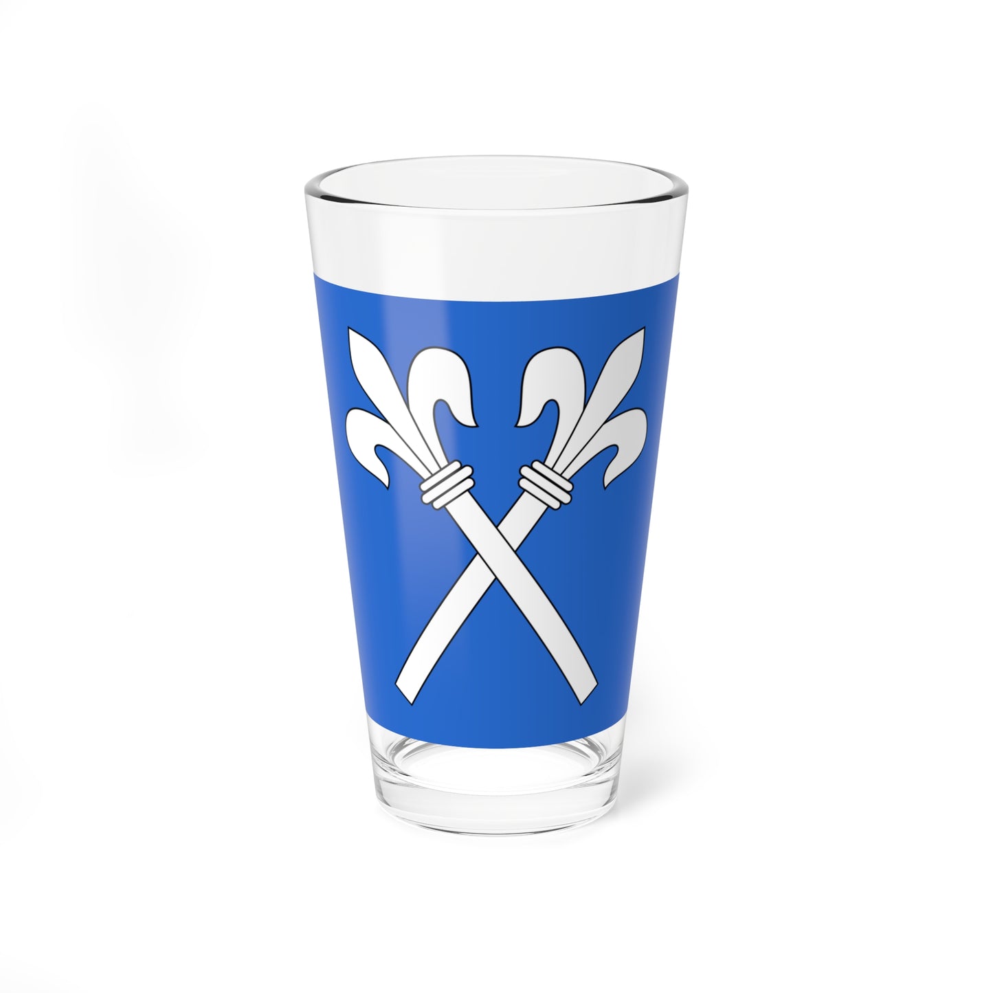 CHE Fluntern ZH Flag (Switzerland) Pint Glass 16oz