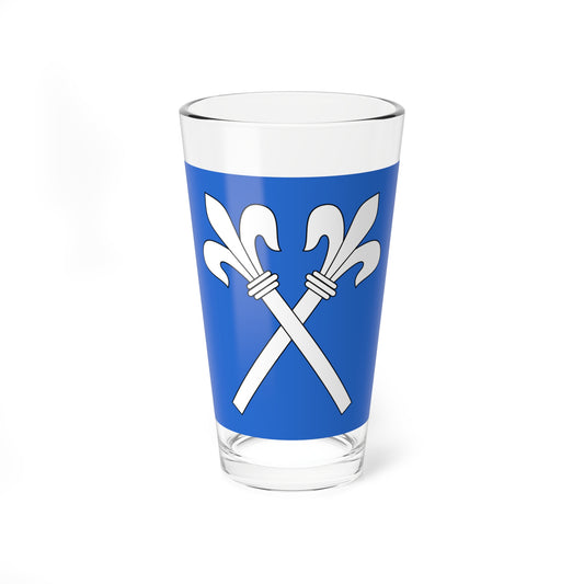 CHE Fluntern ZH Flag (Switzerland) Pint Glass 16oz