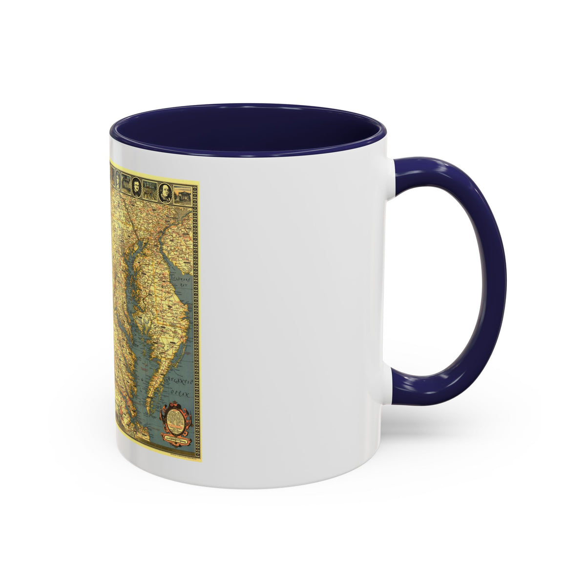 USA - Washington, Historic and Scenic (1939) (Map) Accent Coffee Mug