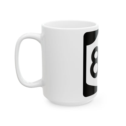 NY-86 (New York) (Road Sign) White Coffee Mug