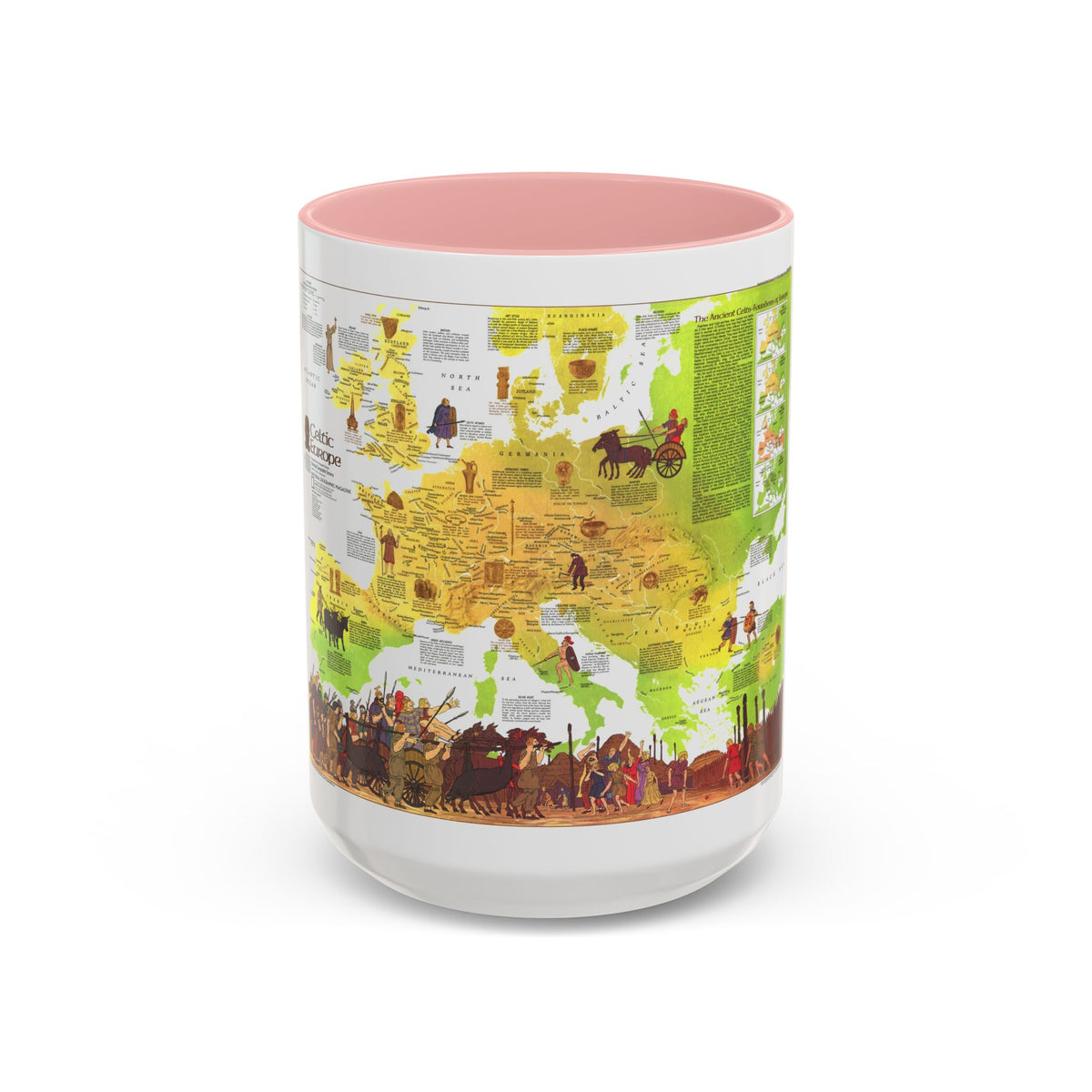 Europe - Celtic (1977) (Map) Accent Coffee Mug