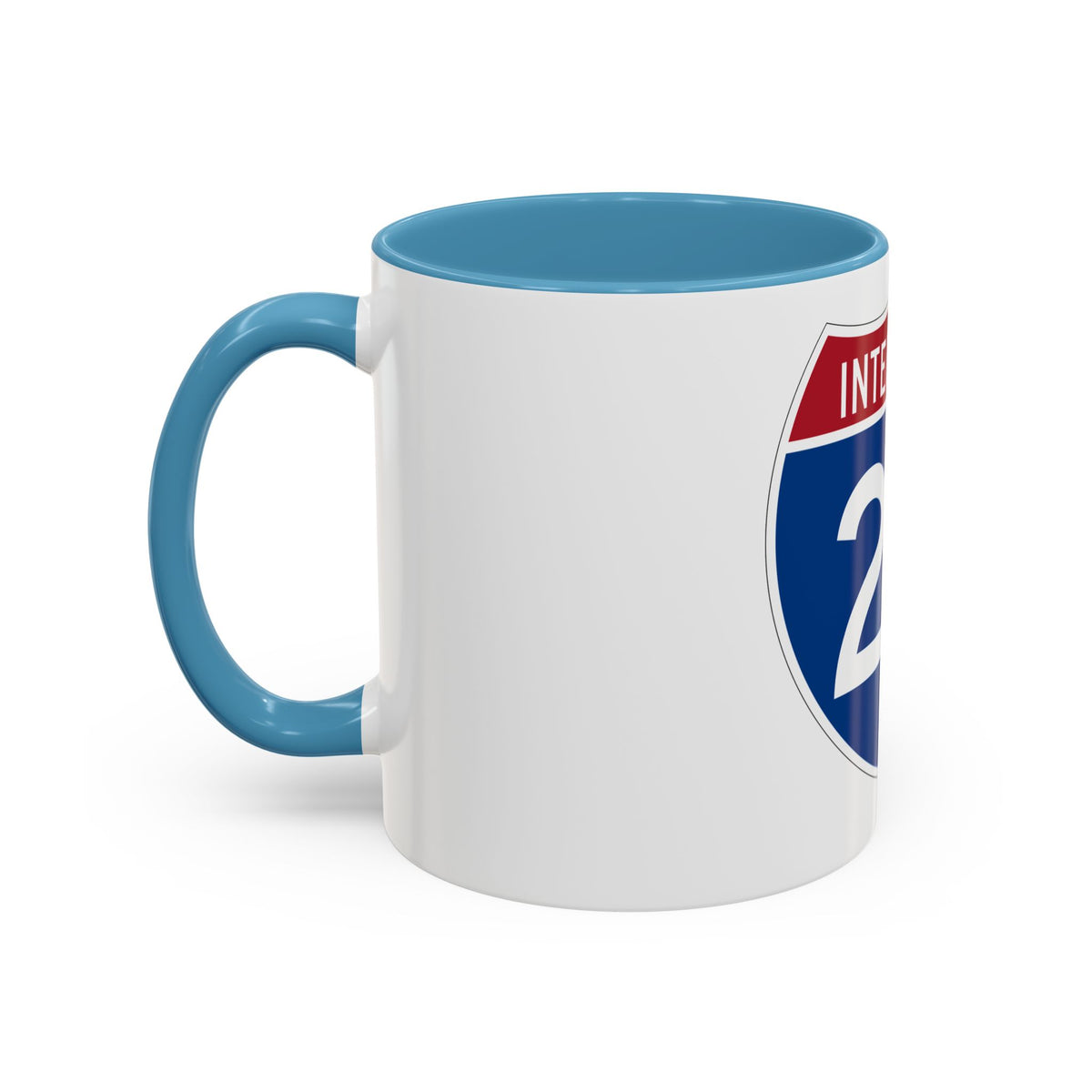Interstate 25 (U.S. Highways) Accent Coffee Mug