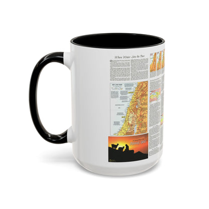 Middle East - The Peoples 2 (1972) (Map) Accent Coffee Mug