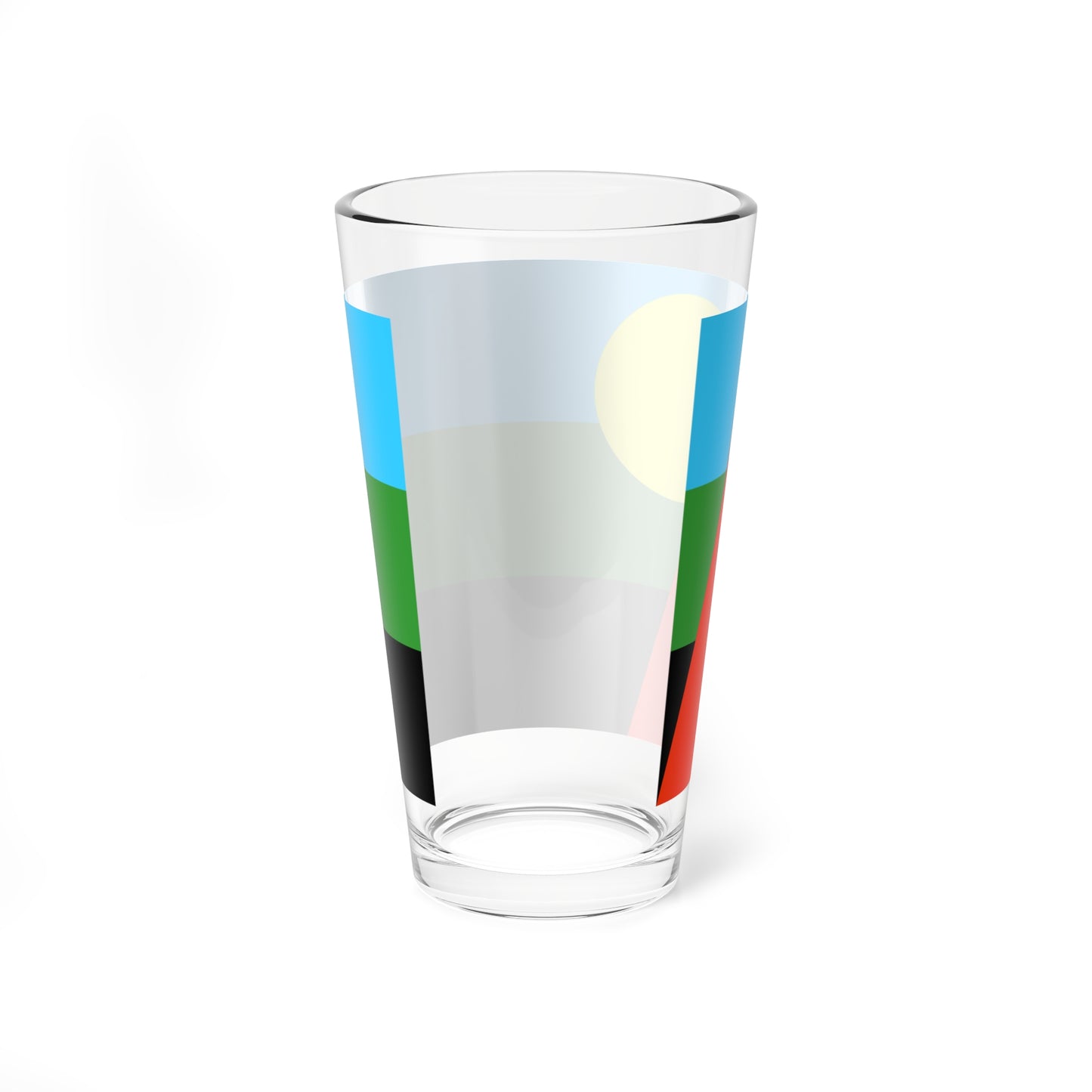Unofficial flag of Reunion MLK (France) Pint Glass 16oz