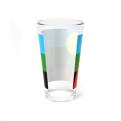 Unofficial flag of Reunion MLK (France) Pint Glass 16oz