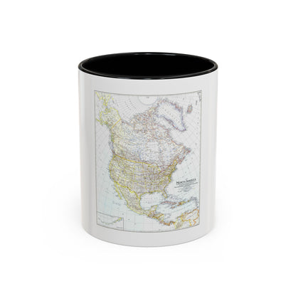 North America (1942) (Map) Accent Coffee Mug