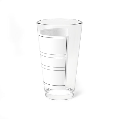 Flag of South Africa colouring page (South Africa) Pint Glass 16oz