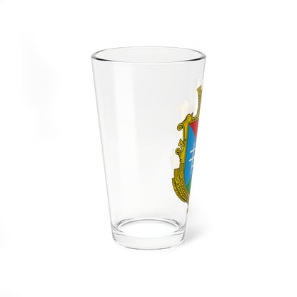 Coat of arms of Vasylivka Vinnytsia Raion (Ukraine) (Coat of Arms) Pint Glass 16oz