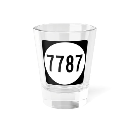 PR tertiary 7787 (Puerto Rico) (Road Sign) Shot Glass 1.5oz
